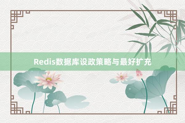 Redis数据库设政策略与最好扩充